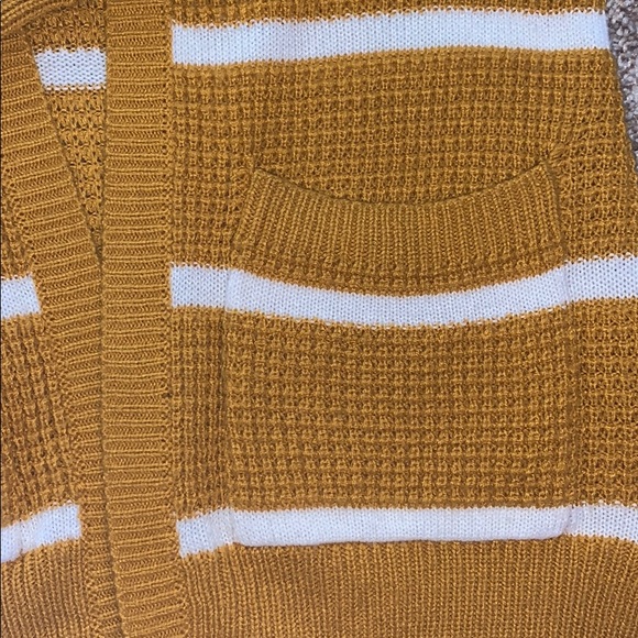 Yellow Striped Sweater, Women’s Small - Picture 3 of 3